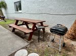 Back Patio - Charcoal Grill - Picnic Table